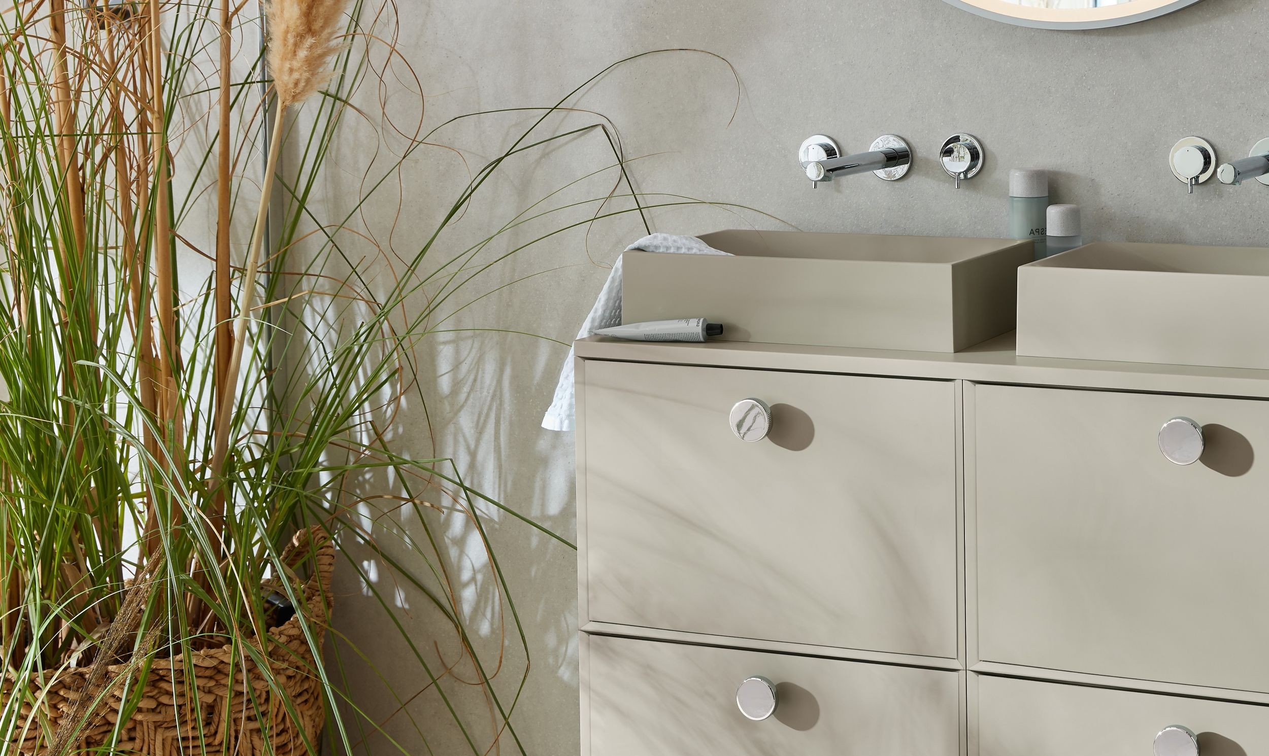 Beige Bathroom Furniture