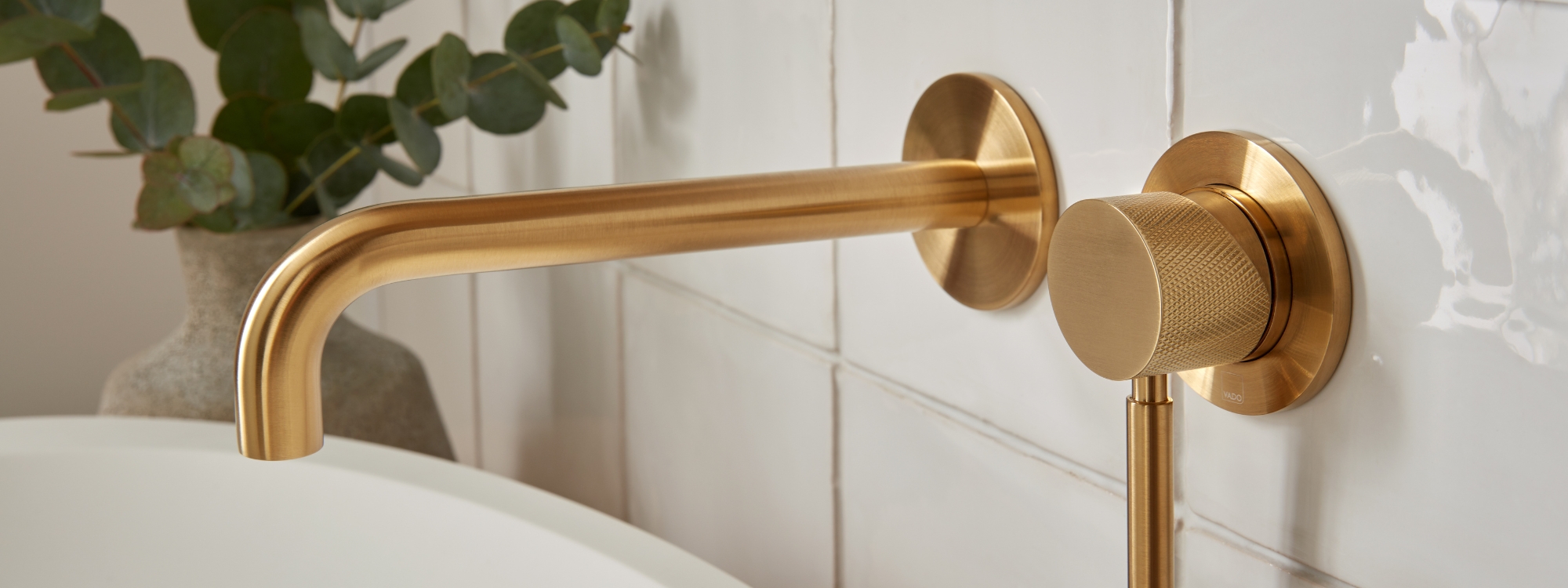 Knurled Accents Bathroom Taps