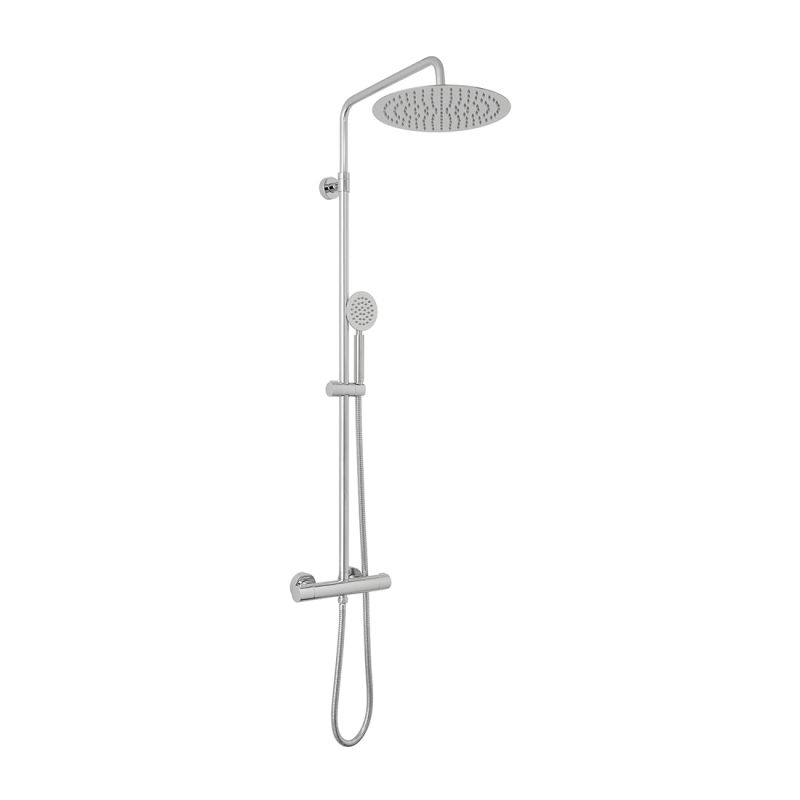 Adjustable Thermostatic Shower Column 300mm Shower Head and Single Function Handset