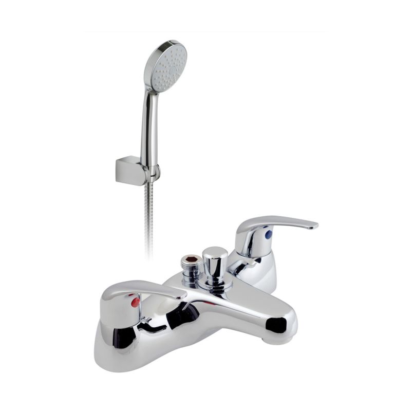 Deck Mounted Bath/Shower Mixer + Shower Kit