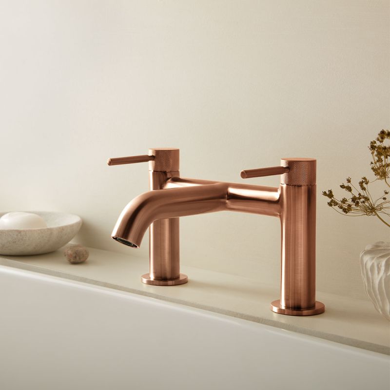 Origins Knurled Deck Mounted Bath Filler