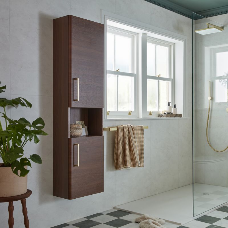 Tall Open Storage Bathroom Unit