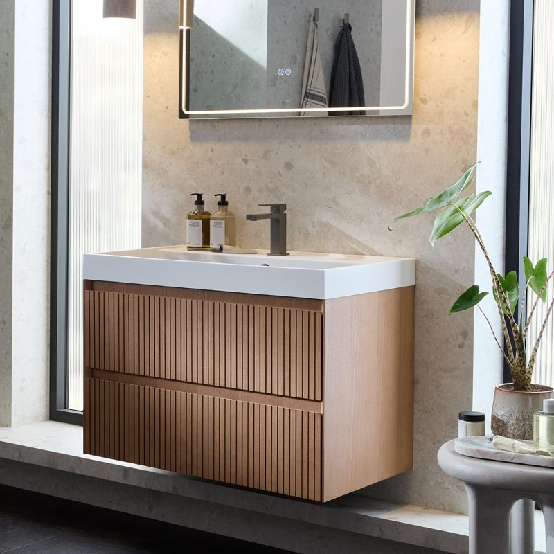 Groove 800mm Wall Hung Vanity Unit