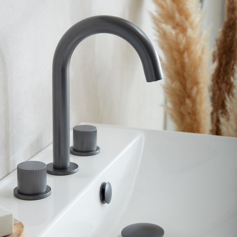 Safari Leverless Deck Mounted Basin Mixer Tap for Low Pressure System
