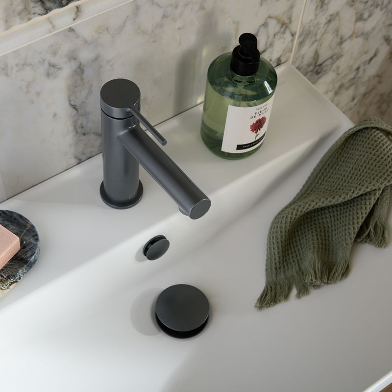 Safari Lever Mono Basin Mixer Tap for Low Pressure System and Universal Basin Waste
