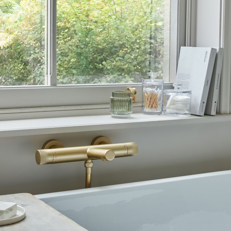 Safari Leverless Wall Mounted Exposed Thermostatic Bath Shower Mixer