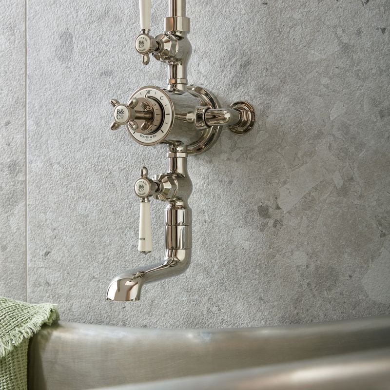 Axbridge 3 Outlet Thermostatic Shower Column with Bath Spout