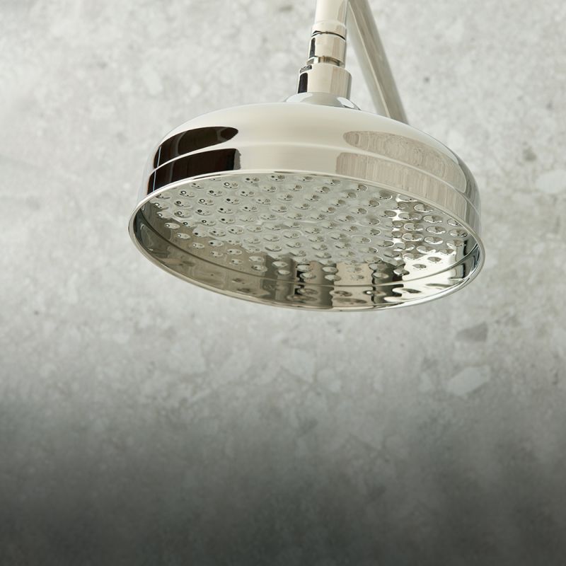 Axbridge Shower Head & Arm, 200mm (8") Diameter