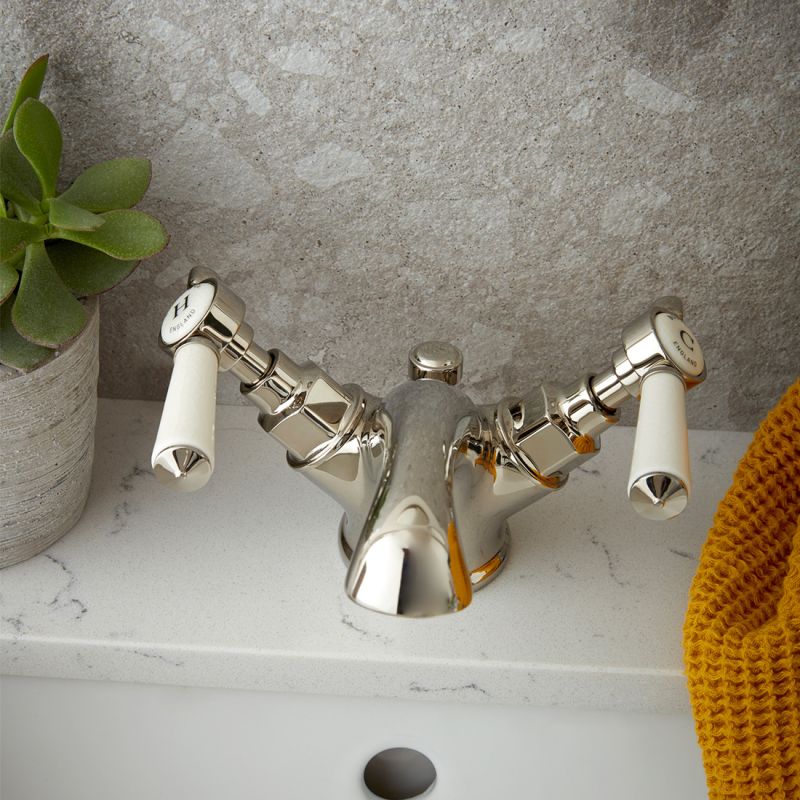 Axbridge Mono Basin Mixer + Pop-Up Waste, Lever Handles