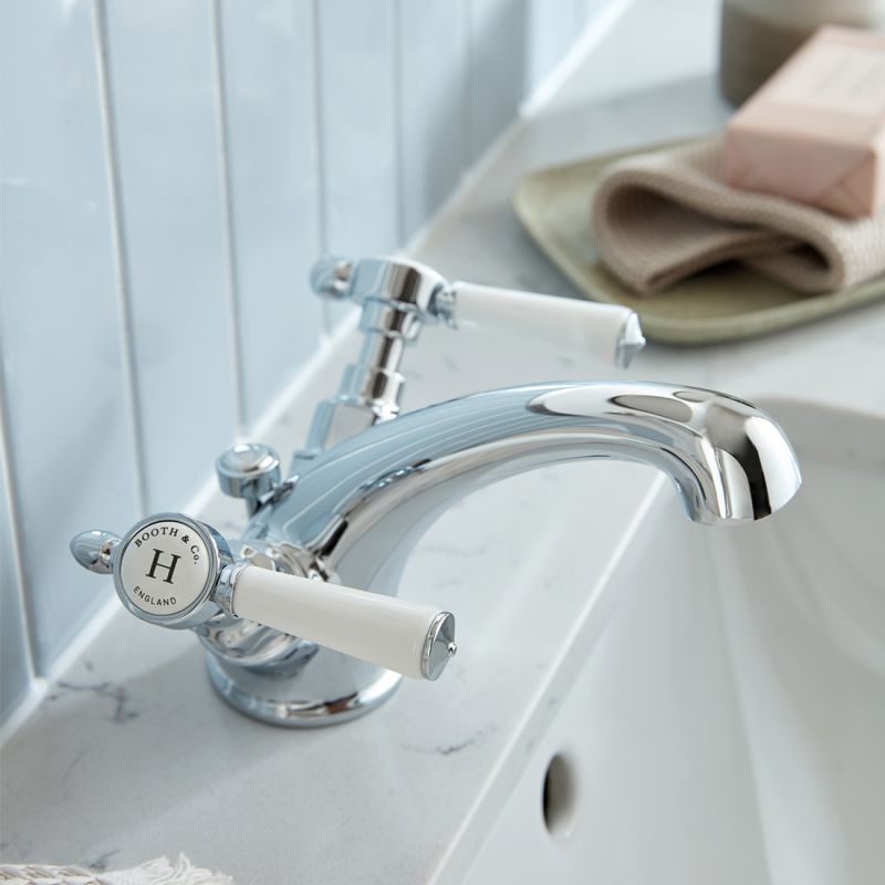 Axbridge Mono Basin Mixer + Pop-Up Waste, Lever Handles