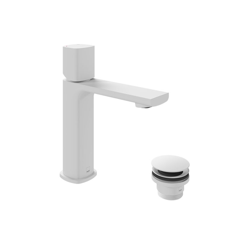 Leverless Mono Basin Mixer Tap for Low Pressure System and Universal Basin Waste