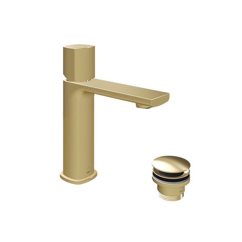 Leverless Mono Basin Mixer Tap for Low Pressure System and Universal Basin Waste