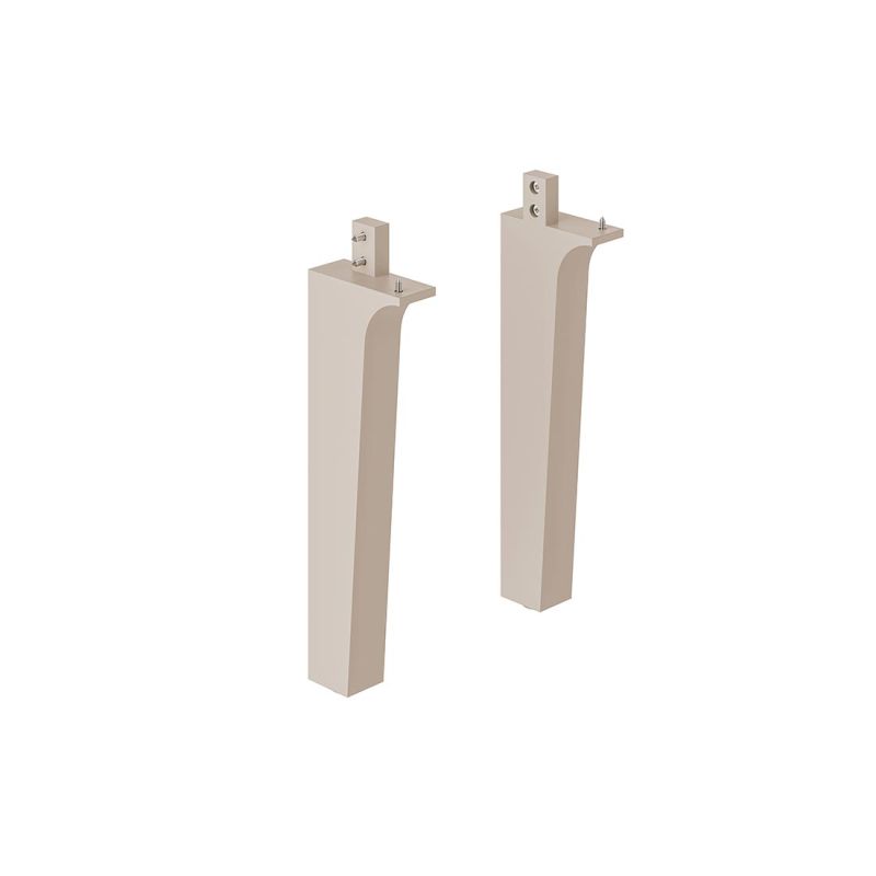 Cameo by VADO Rear legs pair for Cameo vanities, finished in stone grey.
