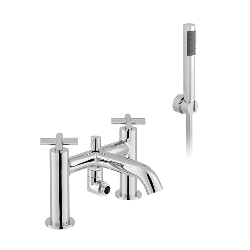 Elements Deck Mounted Bath Shower Mixer