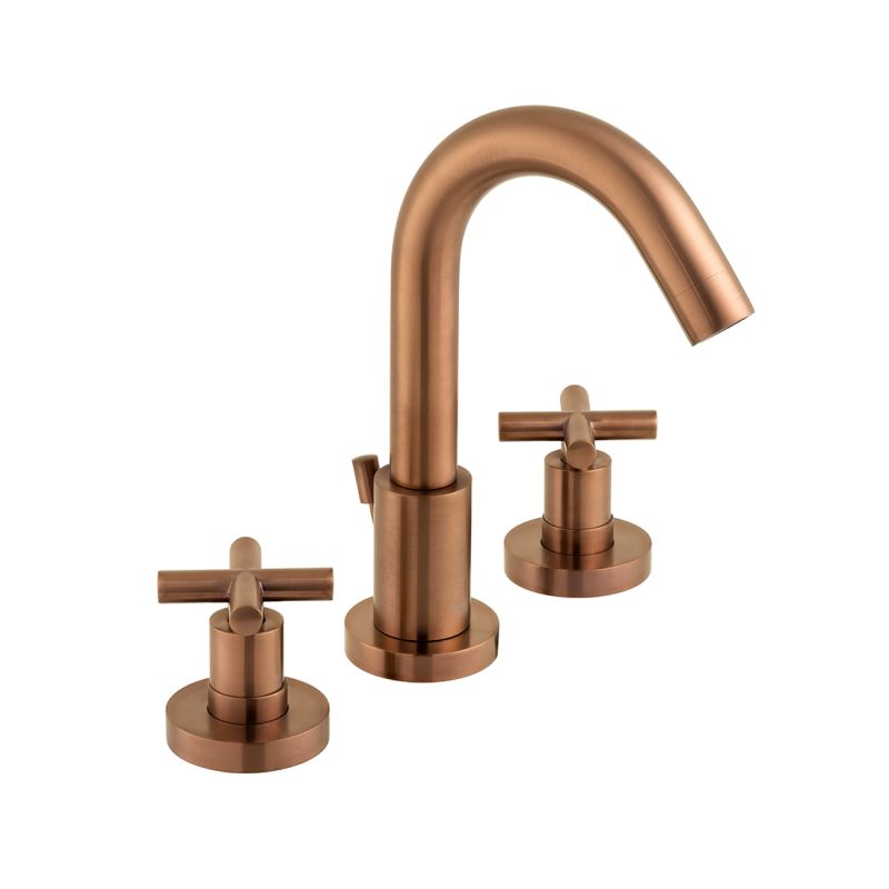 Elements 3 Hole Deck Mounted Basin Mixer with Pop-Up Waste