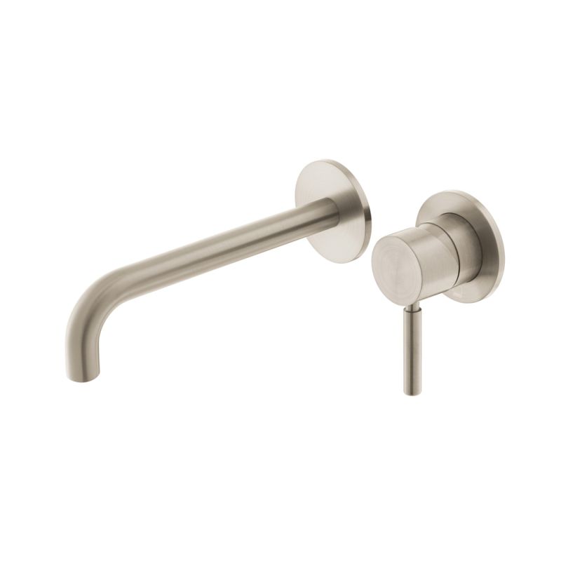 Wall Mounted Slimline Basin Mixer 180mm Spout