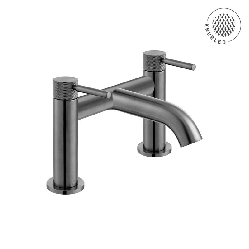 Origins Knurled Deck Mounted Bath Filler Tap 