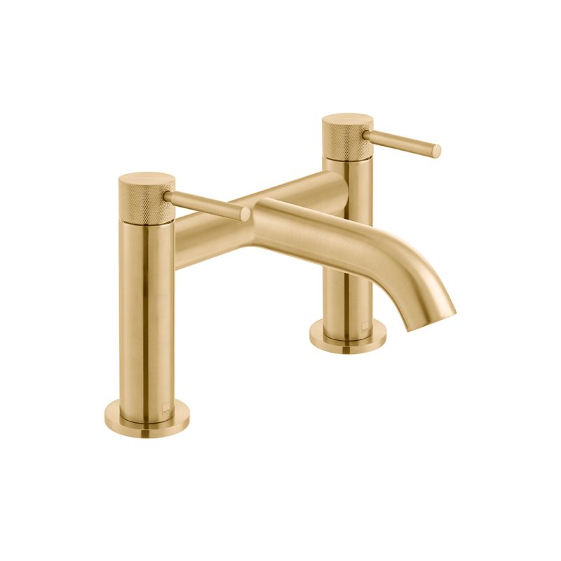 Origins Knurled Deck Mounted Bath Filler Tap 