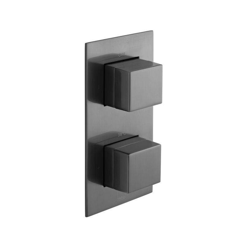 Tablet Notion Vertical Concealed Thermostatic Shower Valve with All-Flow Function, 2 Outlet 2 Handle