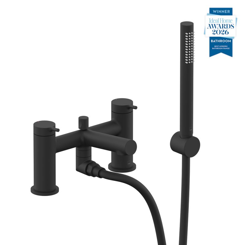 Safari Lever Deck Mounted Bath Shower Mixer + Wall Mounted Handset