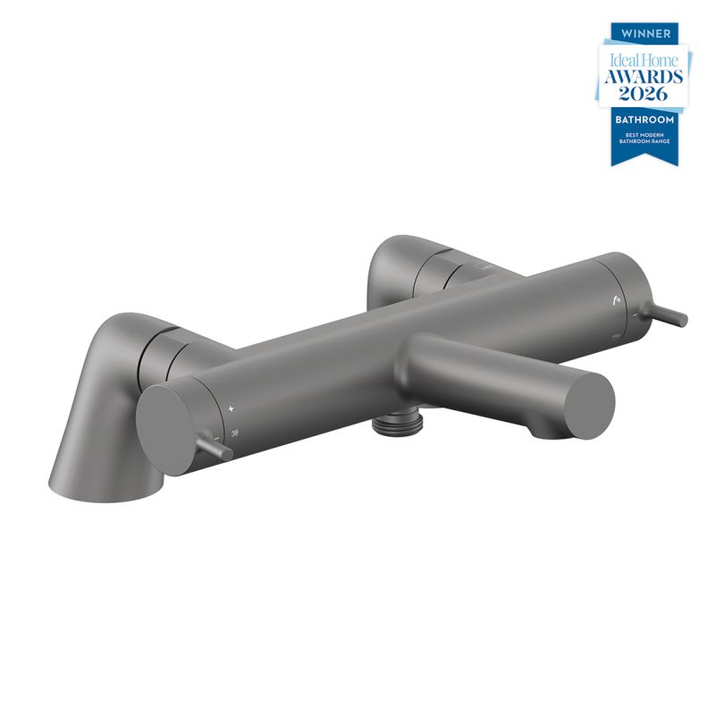 Safari Lever Deck Mounted Exposed Thermostatic Bath Shower Mixer