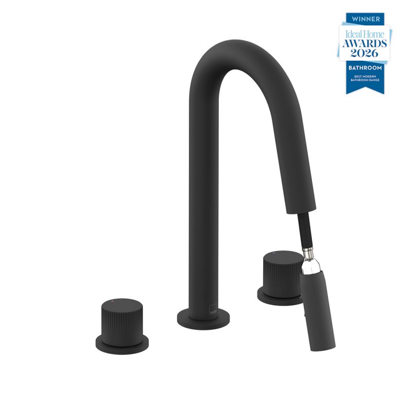 Safari Leverless Deck Mounted Basin Mixer with Pull Out Spout