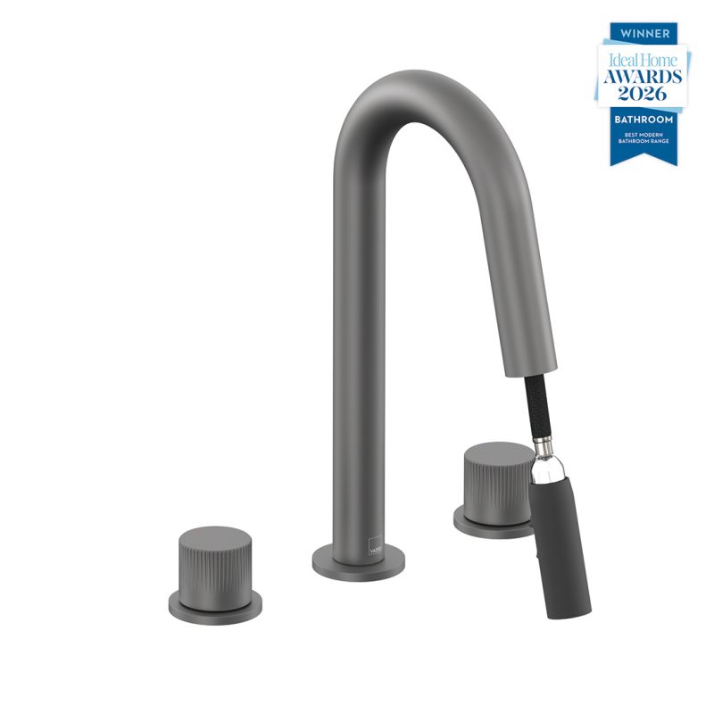 Safari Leverless Deck Mounted Basin Mixer with Pull Out Spout