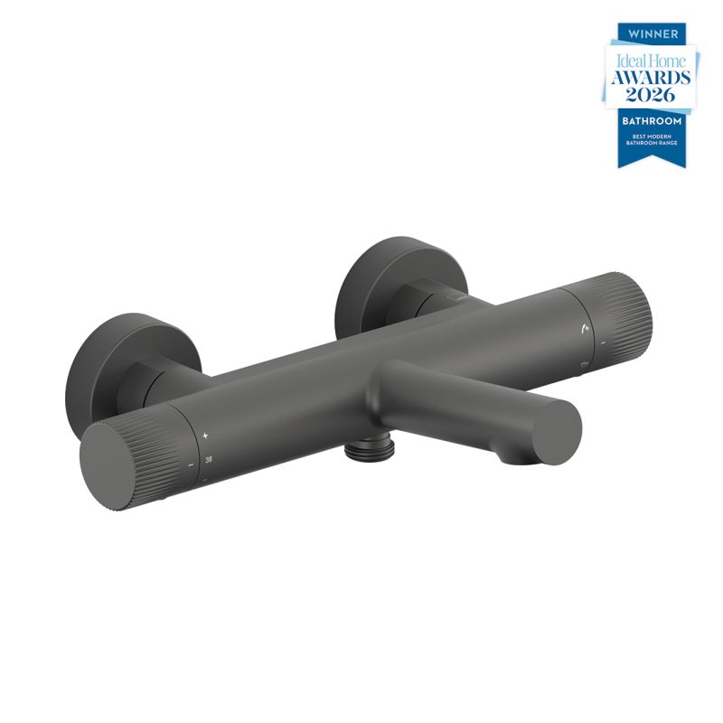 Safari Leverless Wall Mounted Exposed Thermostatic Bath Shower Mixer