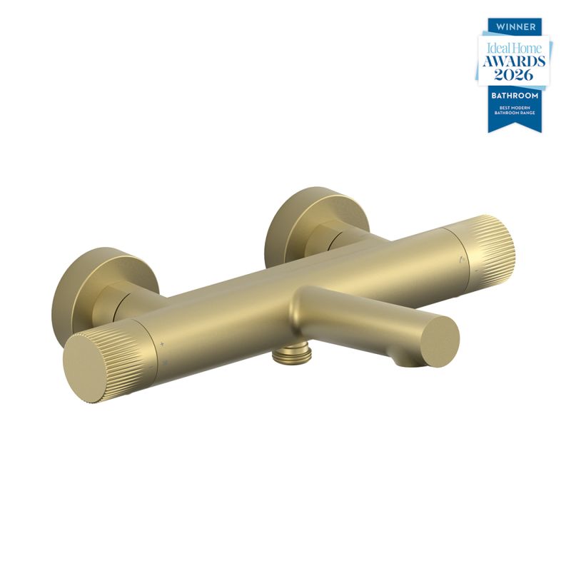 Safari Leverless Wall Mounted Exposed Thermostatic Bath Shower Mixer