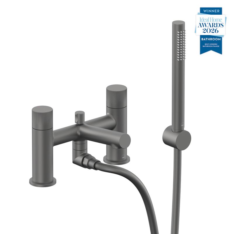 Safari Leverless Deck Mounted Bath Shower Mixer + Wall Mounted Shower Handset