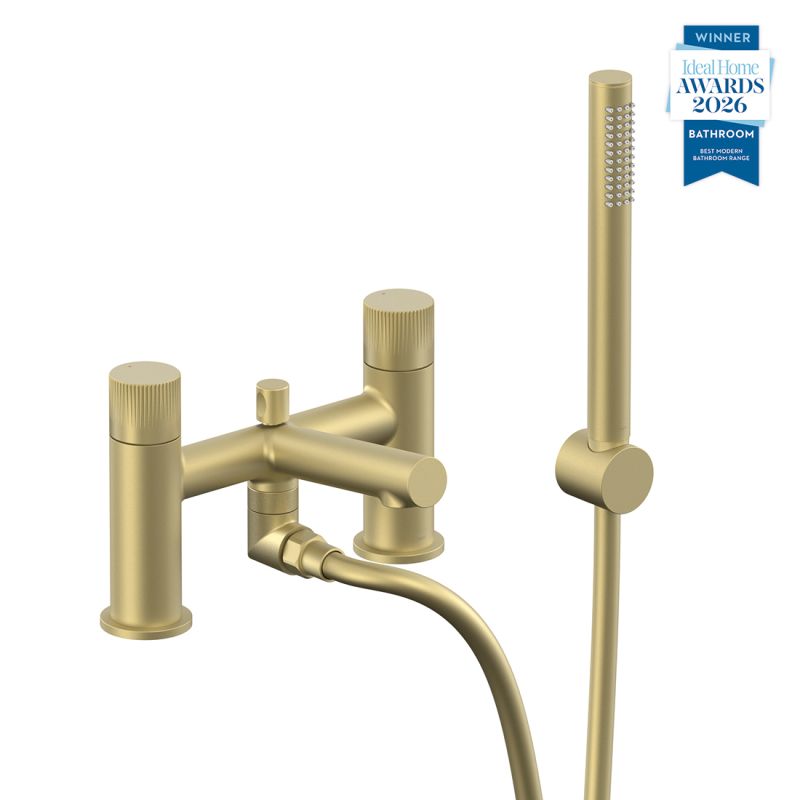 Safari Leverless Deck Mounted Bath Shower Mixer + Wall Mounted Shower Handset