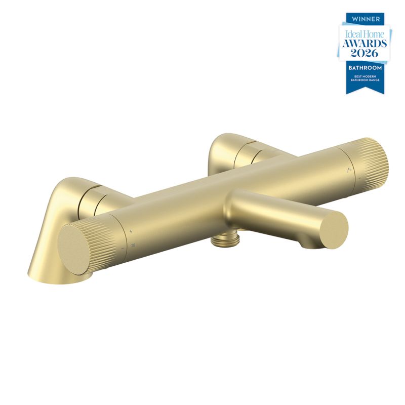 Safari Leverless Deck Mounted Exposed Thermostatic Bath Shower Mixer