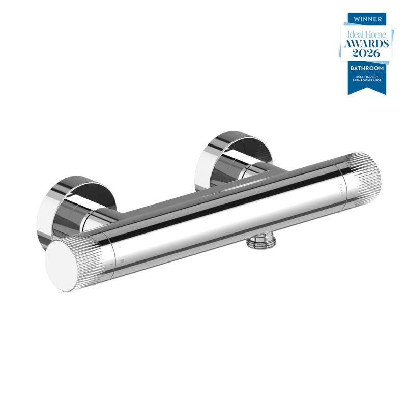 Safari Leverless Wall Mounted Exposed Thermostatic Shower Bar Valve