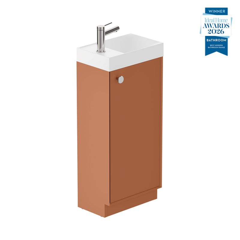 Safari Floor Mounted Cloakroom Unit, 400mm Left Pull