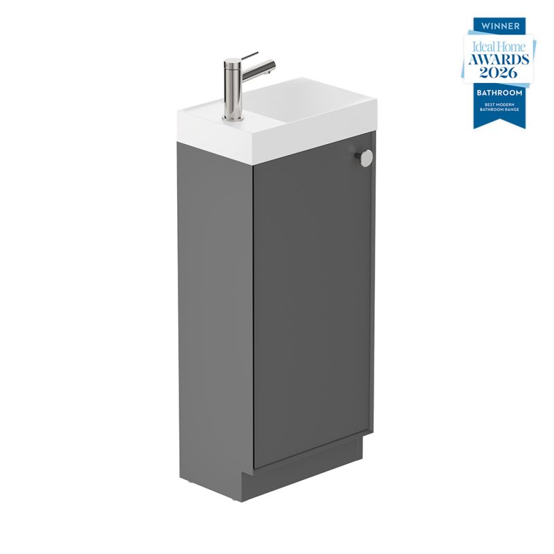 Safari Floor Mounted Cloakroom Unit, 400mm Right Pull