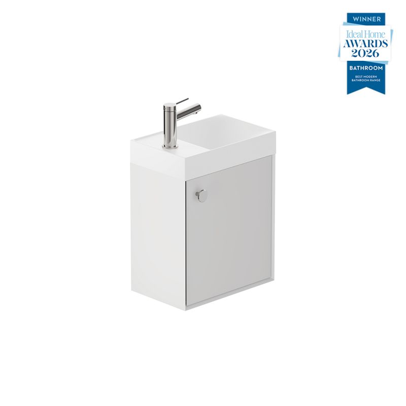 Safari Wall-Hung Cloakroom Unit, 400mm Left Pull