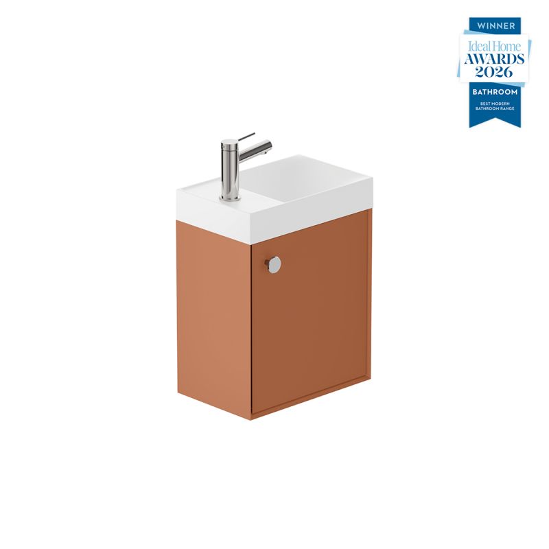 Safari Wall-Hung Cloakroom Unit, 400mm Left Pull
