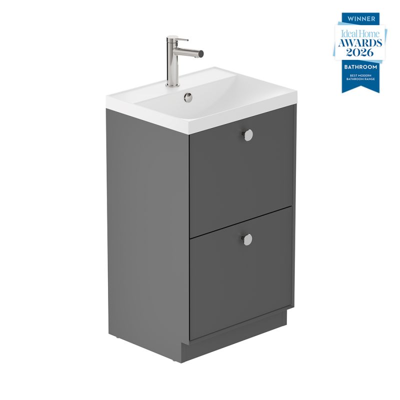 Safari Floor Mounted Vanity Unit, 500mm 
