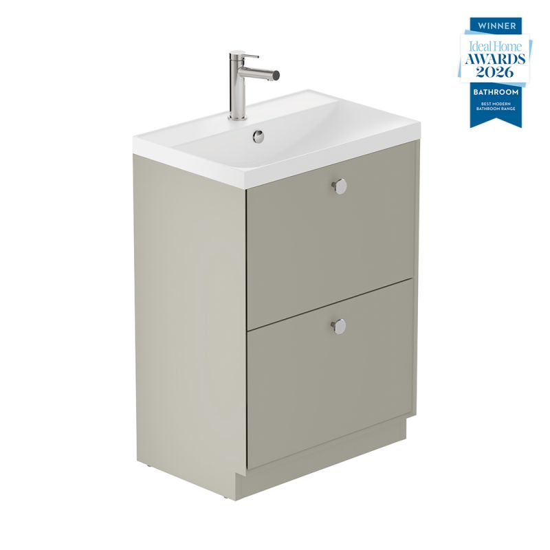 Safari Floor Mounted Vanity Unit, 600mm 
