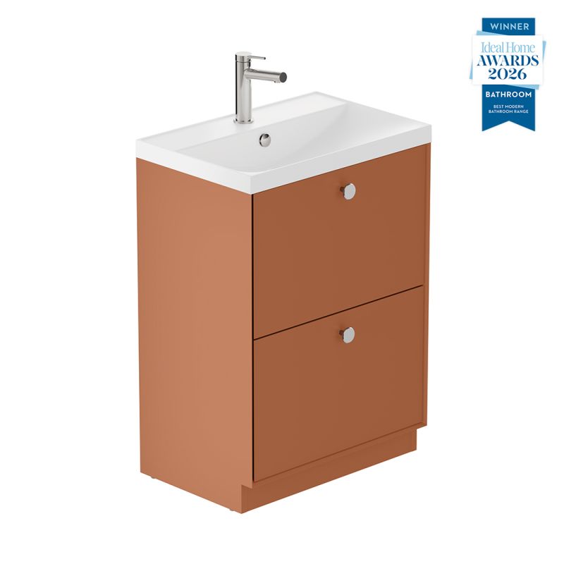 Safari Floor Mounted Vanity Unit, 600mm 