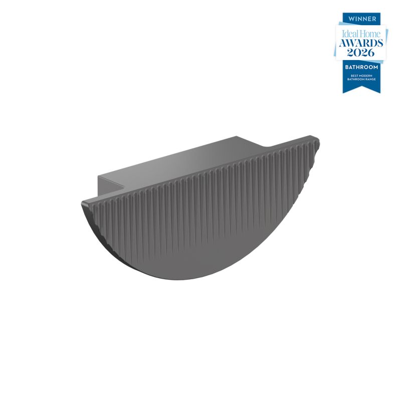 Safari Fluted Half Moon Furniture Pull Handle