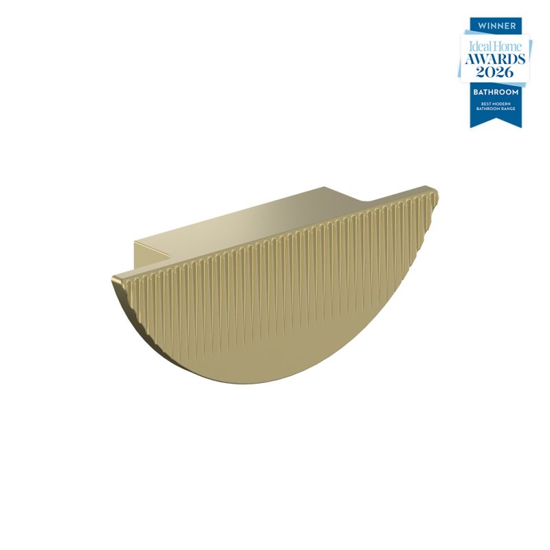 Safari Fluted Half Moon Furniture Pull Handle