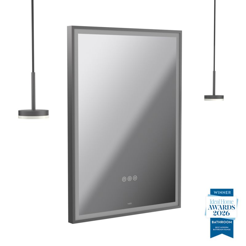 Safari 500mm Wireless Bathroom Mirror and Disc Pendant Light Package