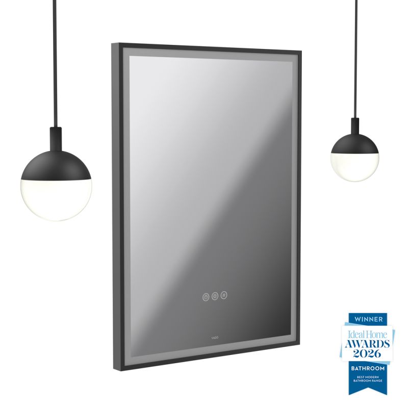 Safari 500mm Wireless Bathroom Mirror and Globe Pendant Light Package