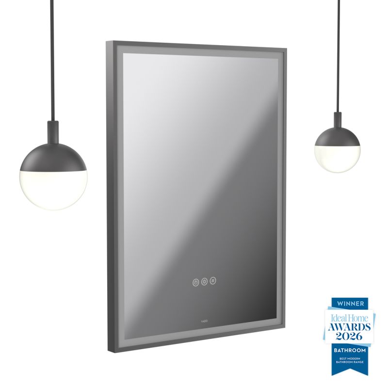 Safari 500mm Wireless Bathroom Mirror and Globe Pendant Light Package