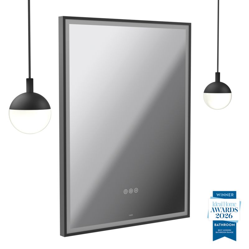Safari 600mm Wireless Bathroom Mirror and Globe Pendant Light Package