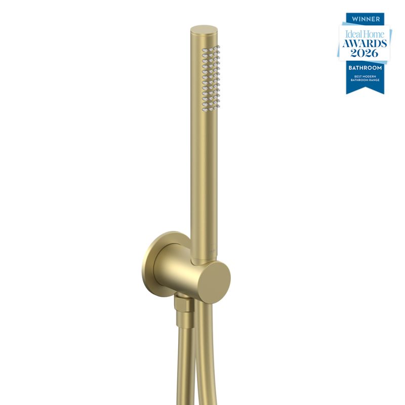 Safari Single Function Mini Shower Kit with Integrated Outlet + Optional Wall Shroud
