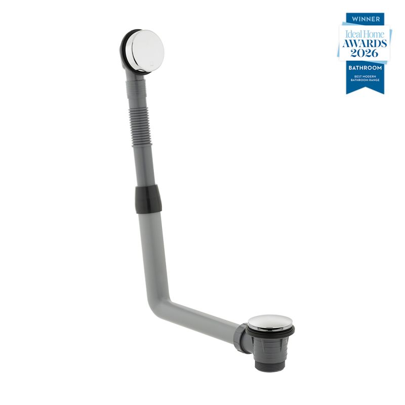 Round Clic-Clac Bath Waste and Overflow