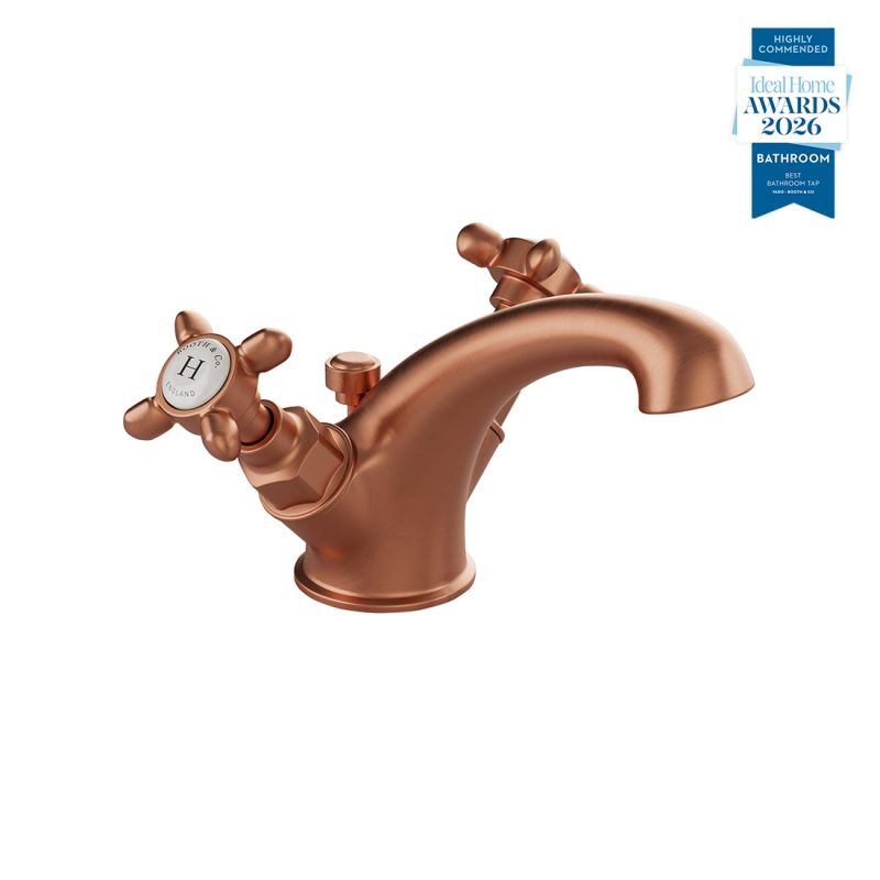 Axbridge Mono Basin Mixer + Pop-Up Waste, Cross Handles