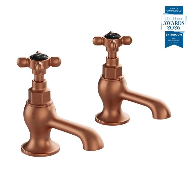 Axbridge Basin Pillar Taps, Cross Handles